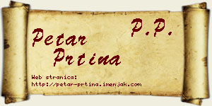 Petar Prtina vizit kartica
